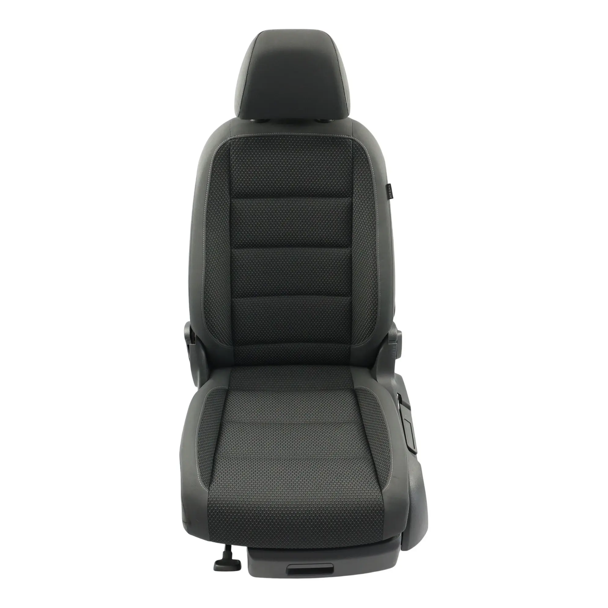 Volkswagen Touran 1T Front Seat Left N/S Interior Fabric Anthracite Grey Blue