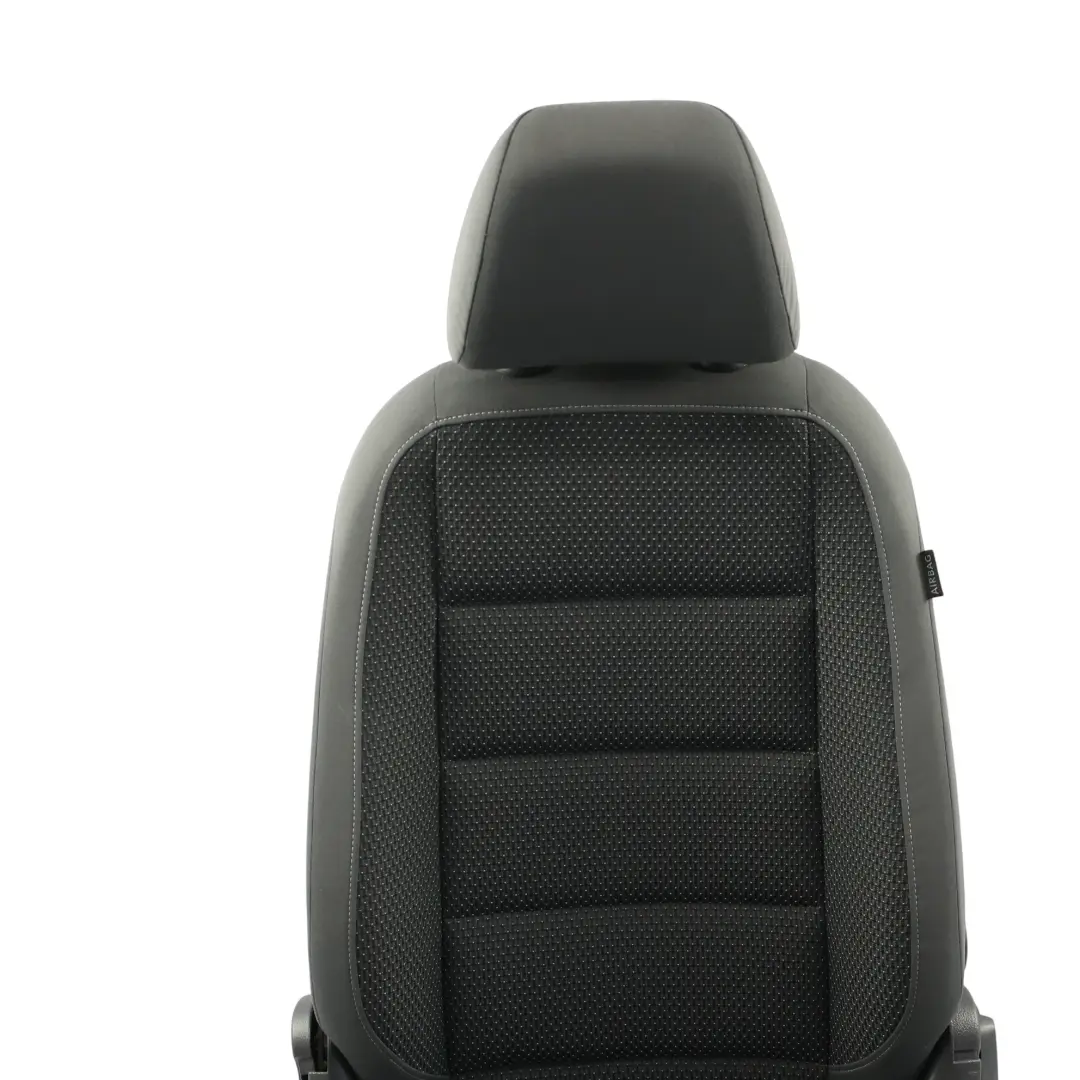 Volkswagen Touran 1T Front Seat Left N/S Interior Fabric Anthracite Grey Blue - SKU 1T0881805QD-1 - Part number 1T0881805QD