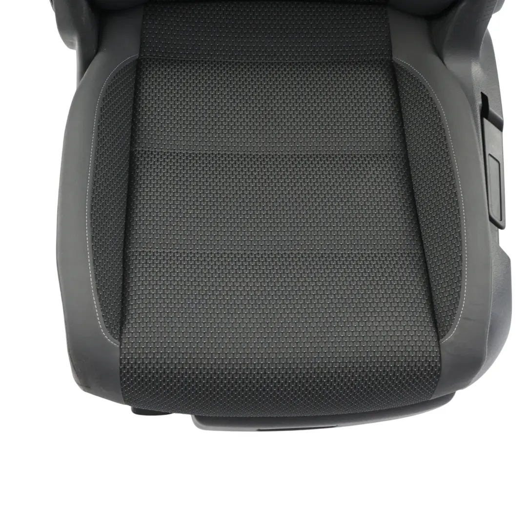 Volkswagen Touran 1T Front Seat Left N/S Interior Fabric Anthracite Grey Blue - SKU 1T0881805QD-1 - Part number 1T0881805QD
