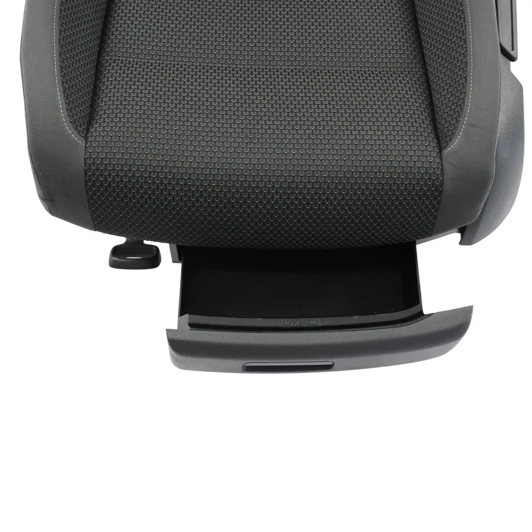 Vordersitz Links Interieur Stoff Anthrazit Grau Blau für Volkswagen Touran 1T mit Teilenummer 1T0881805QD Volkswagen Touran 1T Vordersitz Links Interieur Stoff Anthrazit Grau Blau - SKU 1T0881805QD-1 - Teilenummer 1T0881805QD