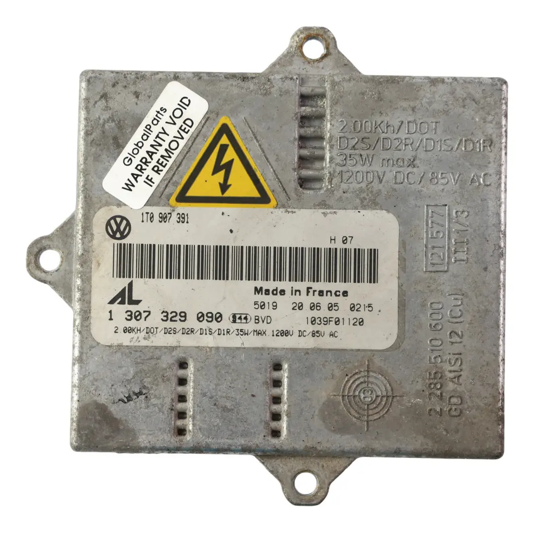 Mk5 Jetta Balasto Faro Xenón Unidad Control para Volkswagen Golf con número de pieza 1T0907391 Volkswagen Golf Mk5 Jetta Balasto Faro Xenón Unidad Control - SKU 1T0907391 - Número de pieza 1T0907391