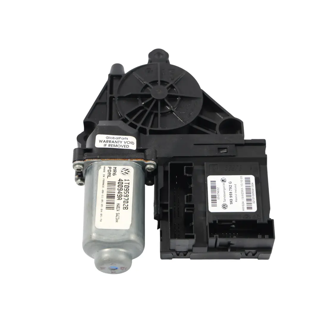 Volkswagen Caddy 2K Motor Regulador Ventana Puerta Delantero Pasajero - SKU RHD-1T0959702B - Número de pieza 1T0959702B