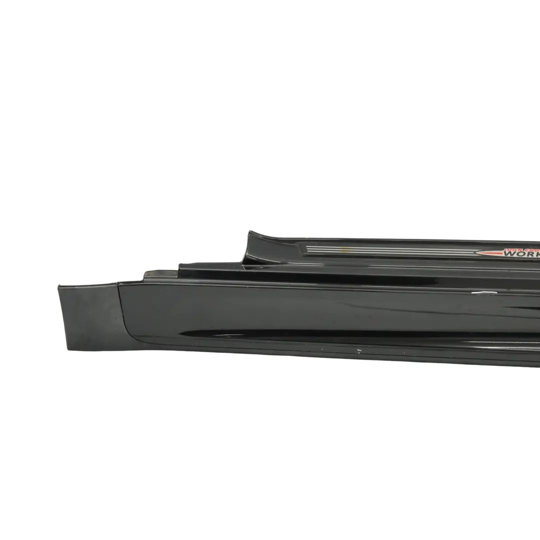 Side Skirt JCW Door Sill Trim Left N/S Midnight Black Metallic A94 to Mini R56 R57 with Part number 2156417 Mini R56 R57 Side Skirt JCW Door Sill Trim Left N/S Midnight Black Metallic A94 - SKU 2156417-MNB1 - Part number 2156417