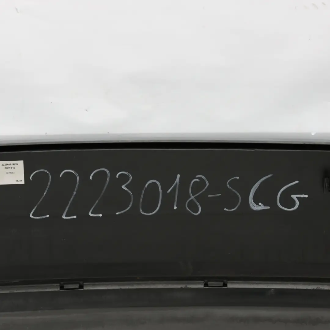 BMW F10 Rear Bumper Panel M Sport PDC Covering Spacegrau Grey Metallic - A52 - SKU 2223018-SCG - Part number 2223018