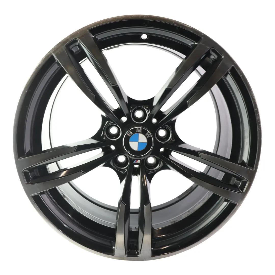 Front Wheel Alloy Rim Black 19" 9J M Double Spoke 437 to BMW F80 M3 F82 M4 with Part number 2284755 BMW F80 M3 F82 M4 Front Wheel Alloy Rim Black 19" 9J M Double Spoke 437 - SKU 2284755-3 - Part number 2284755