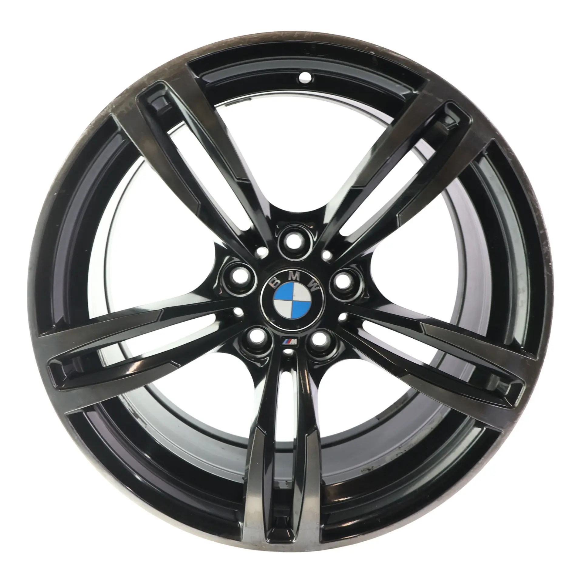 BMW F80 M3 F82 M4 Front Wheel Alloy Rim Black 19" 9J M Double Spoke 437 2284755
