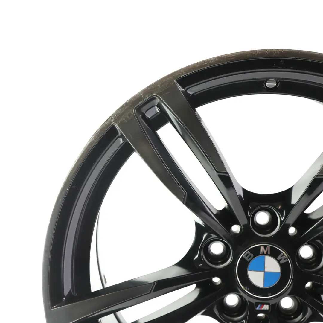 Front Wheel Alloy Rim Black 19" 9J M Double Spoke 437 to BMW F80 M3 F82 M4 with Part number 2284755 BMW F80 M3 F82 M4 Front Wheel Alloy Rim Black 19" 9J M Double Spoke 437 - SKU 2284755-3 - Part number 2284755