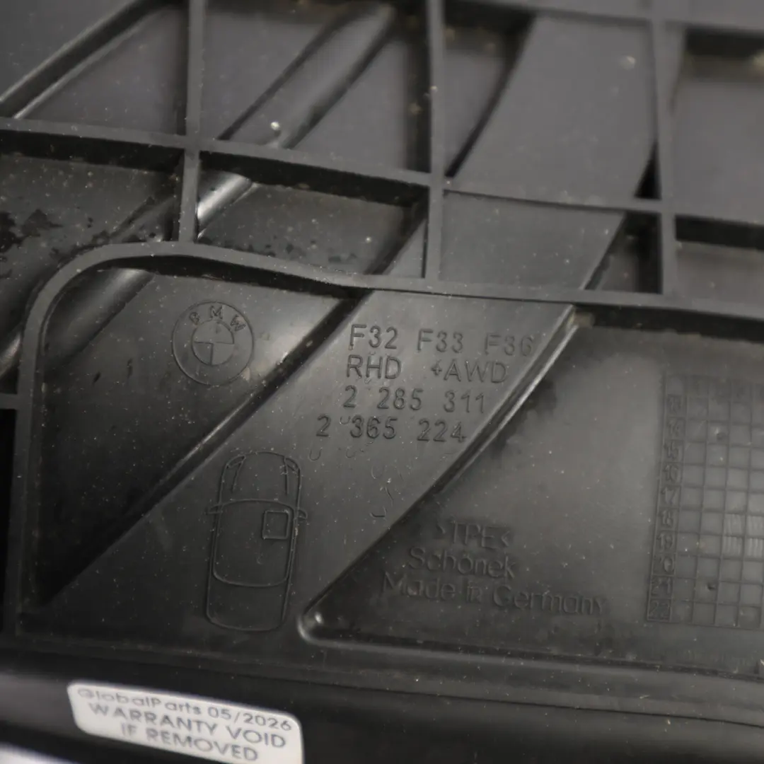 BMW F32 F36 F82 M4 Rubber Floor Mats Interior Front Footwell Cover Set - SKU RHD-2285311 - Part number 2285311
