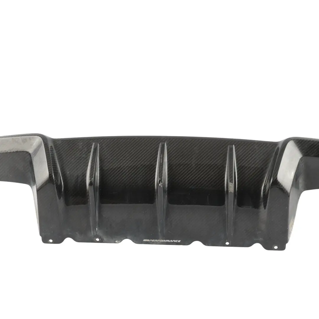 Bumper Diffuser BMW F87 M2 M Performance Carbon Rear Centre Trim Panel Covering to with Part number 2361665 Bumper Diffuser BMW F87 M2 M Performance Carbon Rear Centre Trim Panel Covering - SKU 2361665 - Part number 2361665