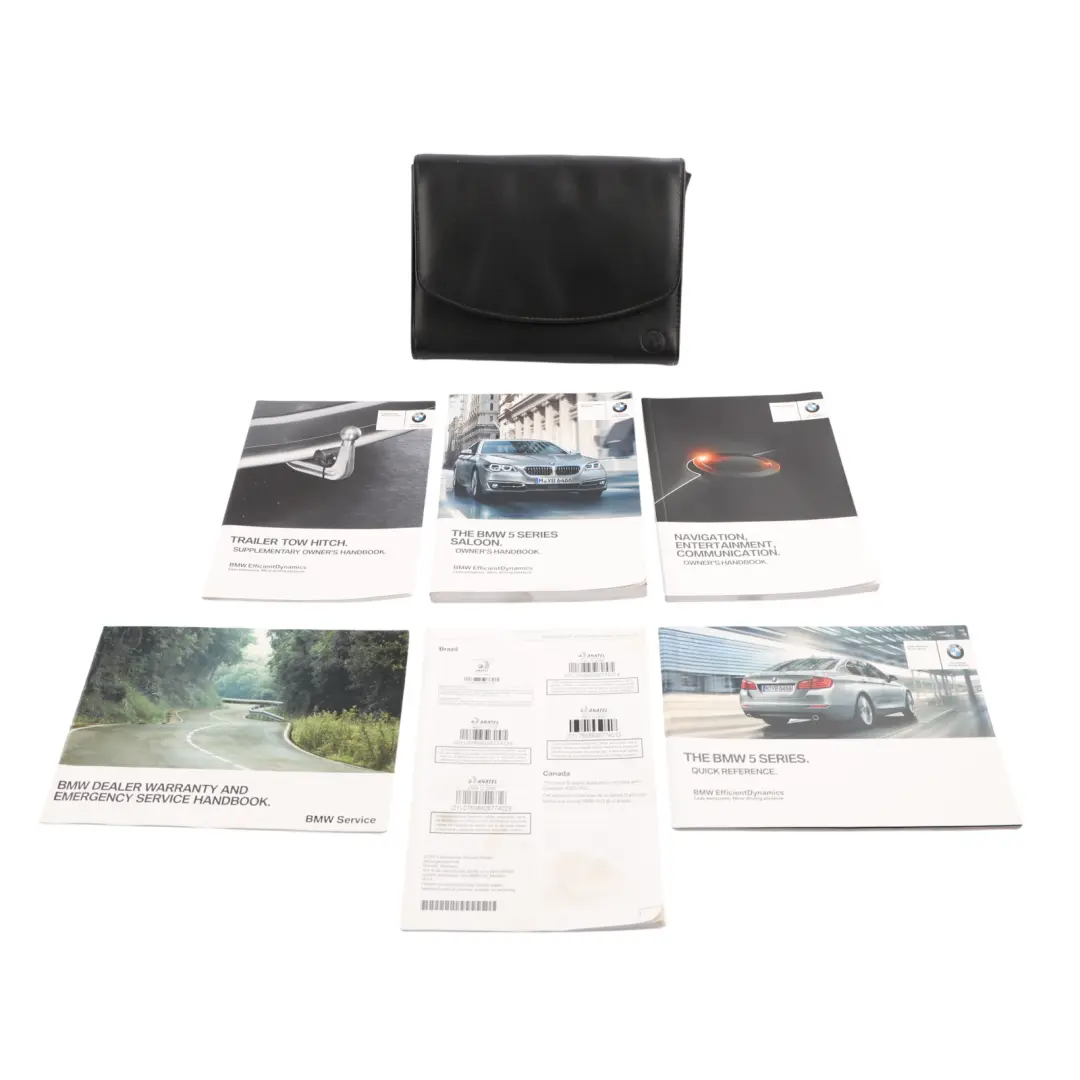 BMW F10 Owner's Handbook Book Pouch Case Wallet Set - SKU 2929653 - Part number 2929653