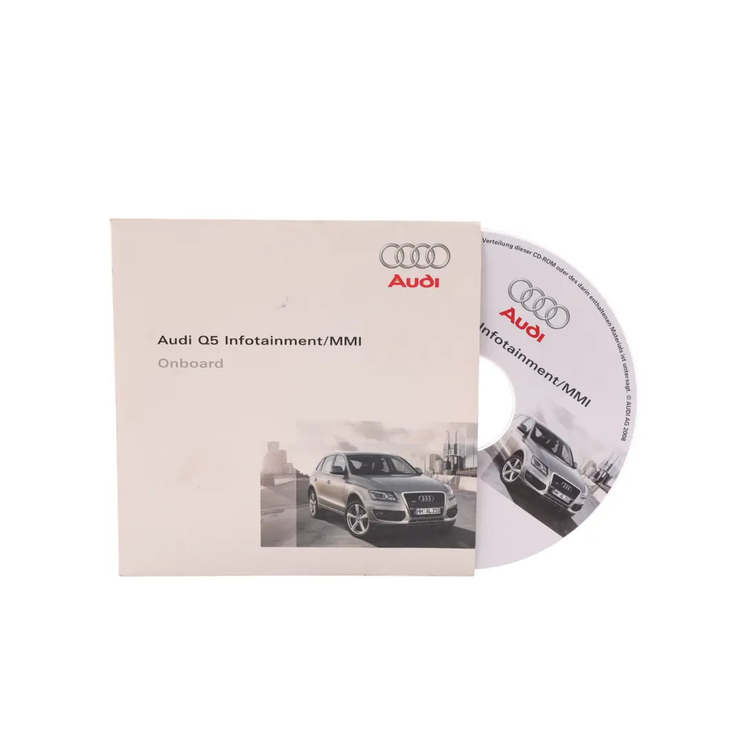 Audi Q5 8R Infotainment MMI Onboard Digital Instruction Manual Guide - SKU 29356286388 - Part number 29356286388