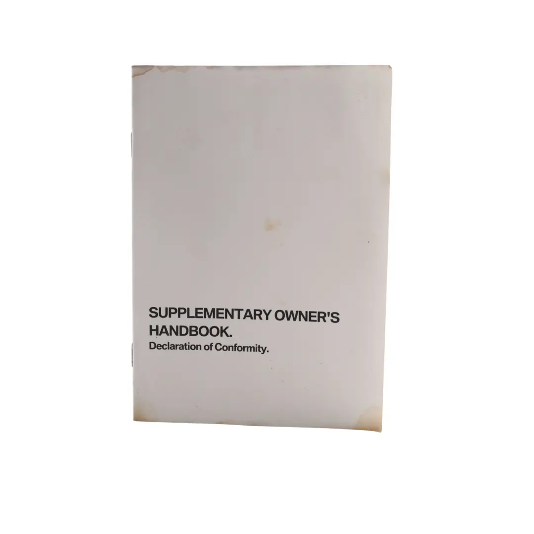 BMW F07 F10 F20 F21 F30 F31 F90 Logbook Book Slipcase Pouch Case Wallet - SKU 2982693-2 - Part number 2982693