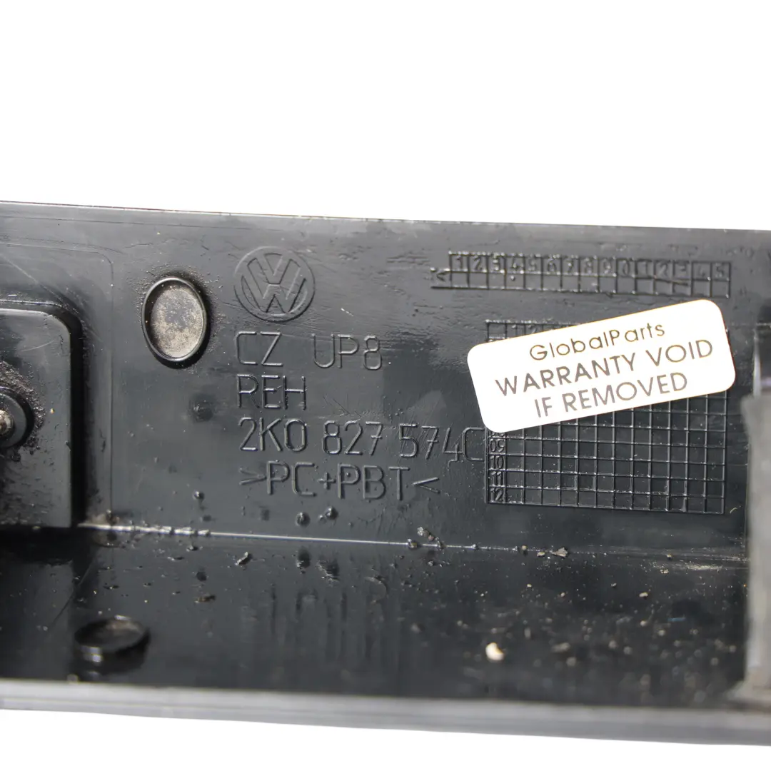 Volkswagen Caddy MK3 MK4 Bande Garniture Éclairage Plaque Hayon - SKU 2K0827574C - Numéro de pièce 2K0827574C