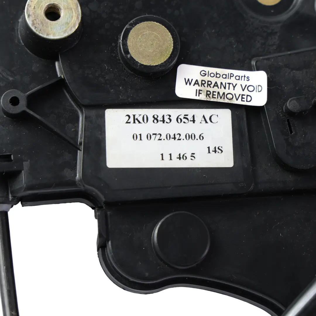 MK3 2K Serratura Porta Scorrevole Laterale Destra per Volkswagen Caddy con numero di parte 2K0843654AC Volkswagen Caddy MK3 2K Serratura Porta Scorrevole Laterale Destra - SKU 2K0843654AC - Numero di parte 2K0843654AC