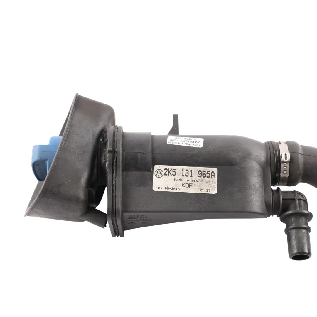 MK3 Cuello Llenado Depósito AdBlue 2.0 TDI para Volkswagen Caddy Maxi con número de pieza 2K5131965A Volkswagen Caddy Maxi MK3 Cuello Llenado Depósito AdBlue 2.0 TDI - SKU 2K5131965A - Número de pieza 2K5131965A