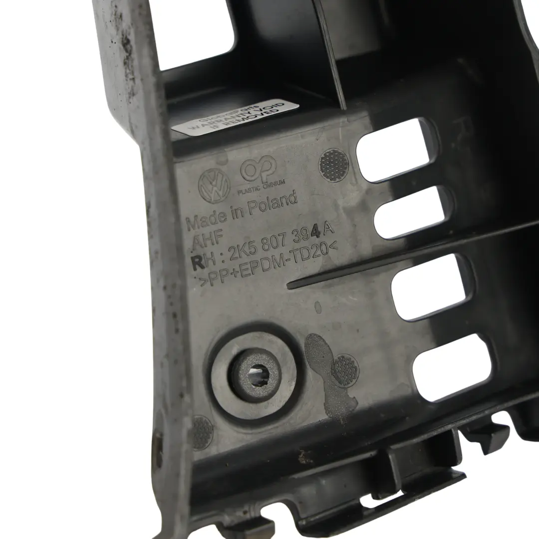 Volkswagen Caddy Mk4 Rear Bumper Bracket Corner Mount Guide Right O/S - SKU 2K5807394A - Part number 2K5807394A