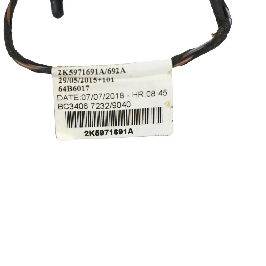 Volkswagen Caddy Mk2 Sliding Door Lock Catch Mechanism Cable Left N/S - SKU 2K5843653C - Part number 2K5843653C