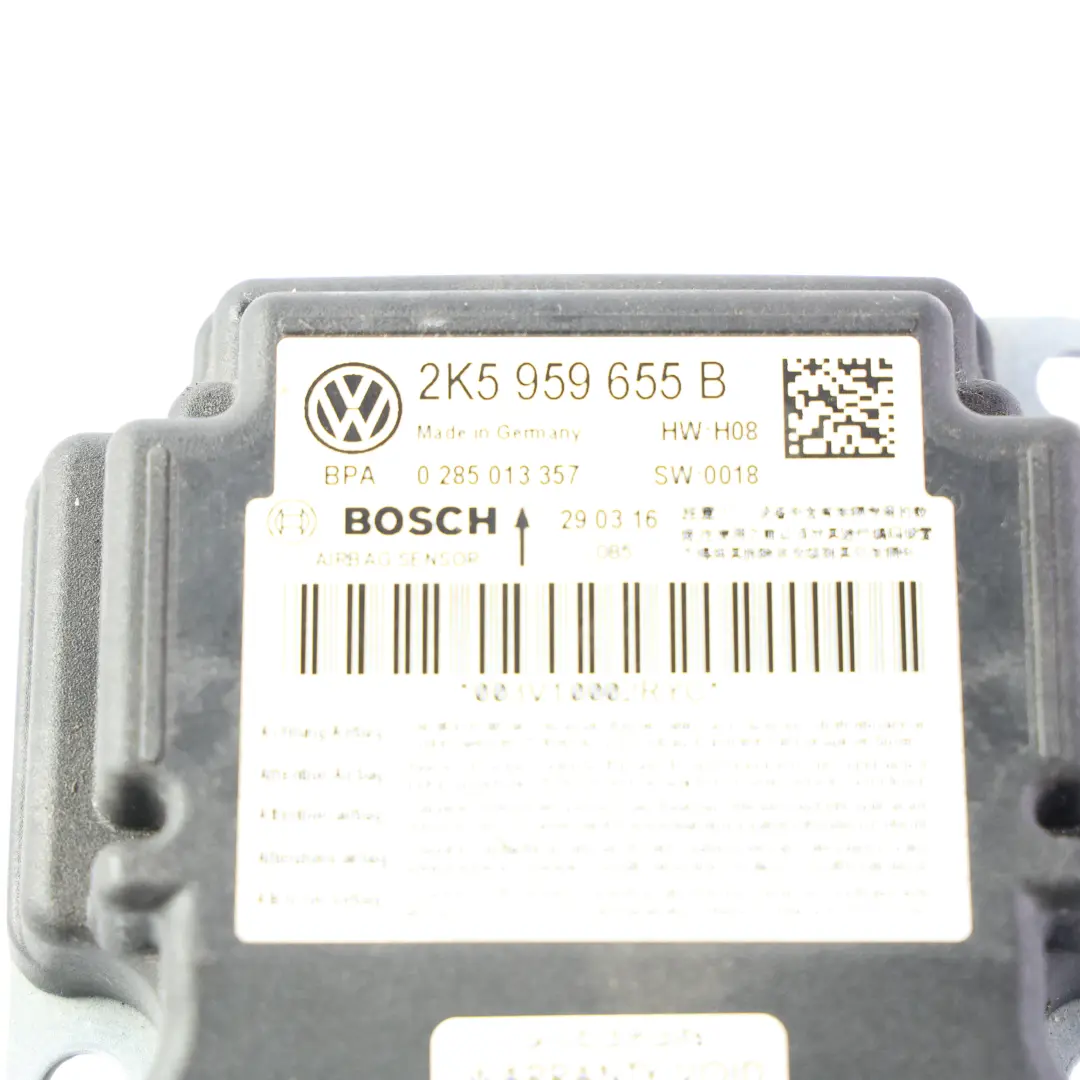 Volkswagen Caddy Mk4 Unidad Control Aire Módulo ECU - SKU 2K5959655B - Número de pieza 2K5959655B