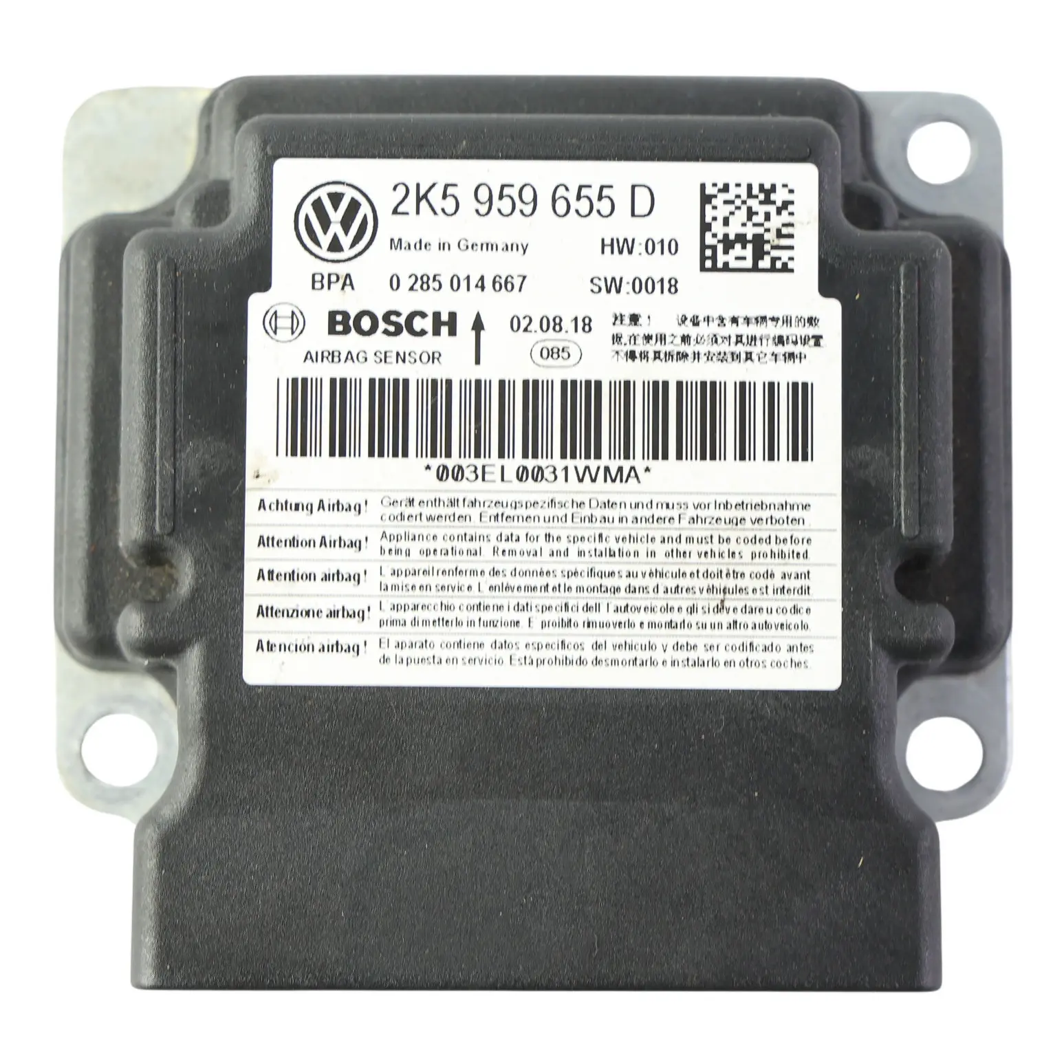 Volkswagen Caddy 2K Unidad Control Módulo Climatización 2K5959655D