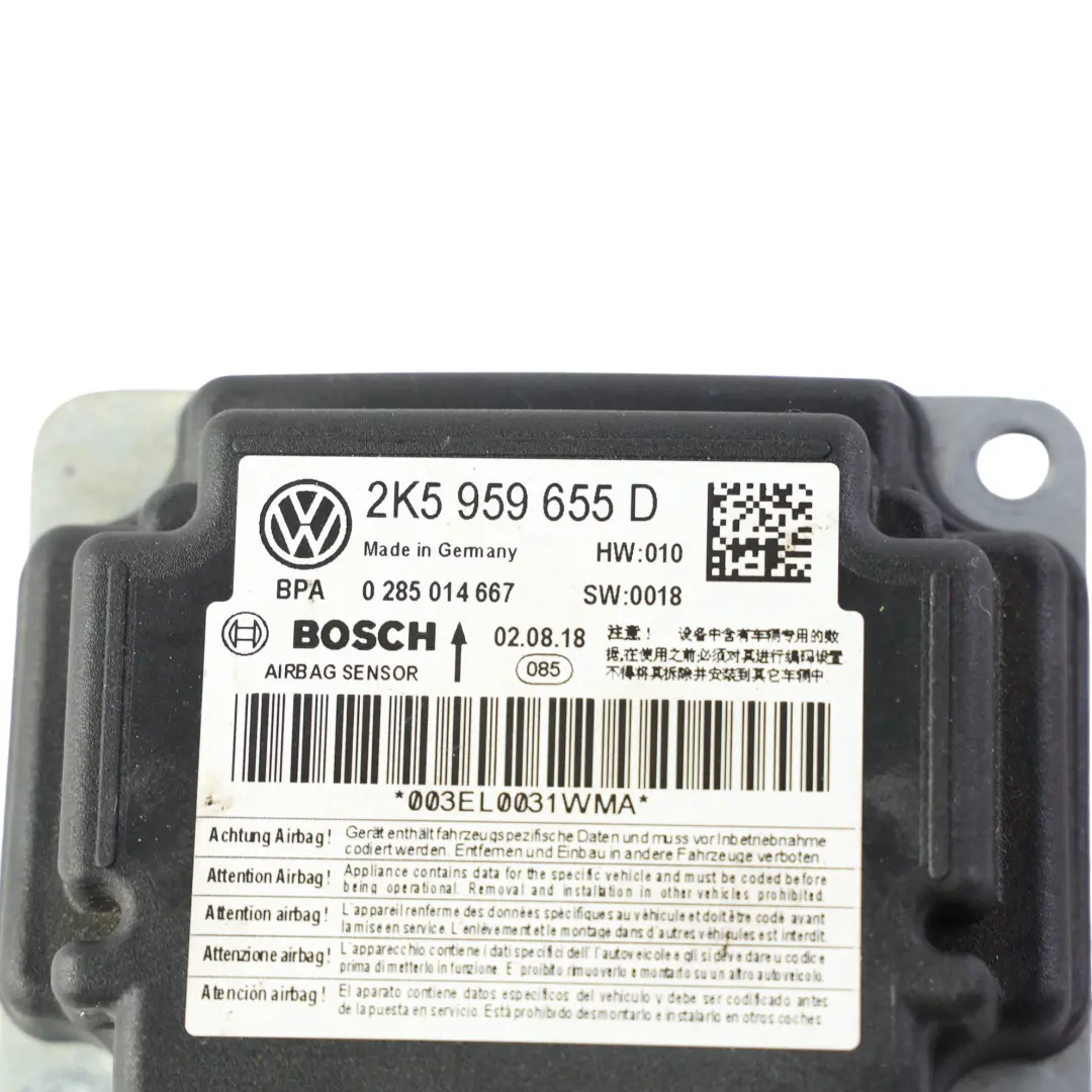 Volkswagen Caddy 2K Klimabedienteil Steuergerät Modul - SKU 2K5959655D - Teilenummer 2K5959655D
