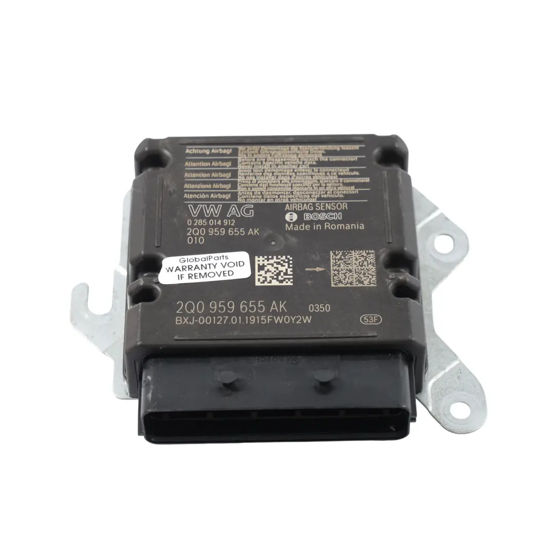 Module Contrôle Airbag ECU pour Audi A1 S1 GB VW Taigo CS T-Cross C1 à propos du numéro de pièce 2Q0959655AK Audi A1 S1 GB VW Taigo CS T-Cross C1 Module Contrôle Airbag ECU - SKU 2Q0959655AK - Numéro de pièce 2Q0959655AK