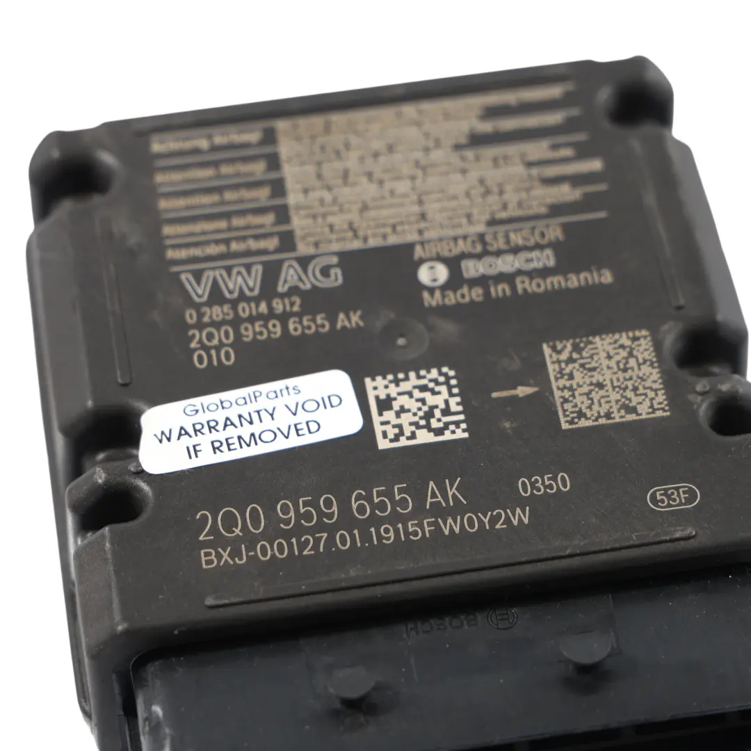 Audi A1 S1 GB VW Taigo CS T-Cross C1 Moduł Airbag ECU - SKU 2Q0959655AK - Numer Części 2Q0959655AK
