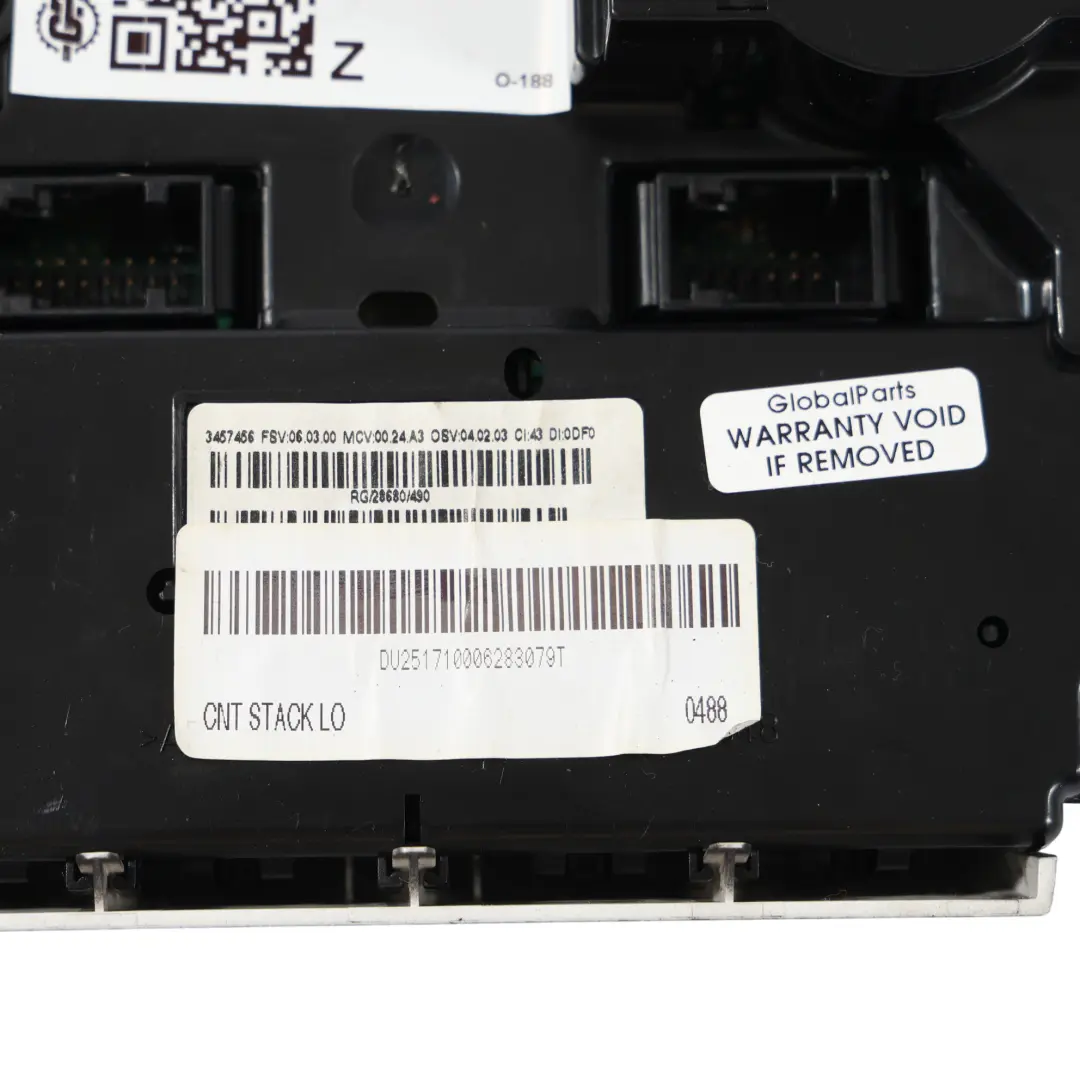 Mini R56 LCI Unità Interruttore Controllo Climatizzatore Automatico - SKU 3457398-1 - Numero di parte 3457398