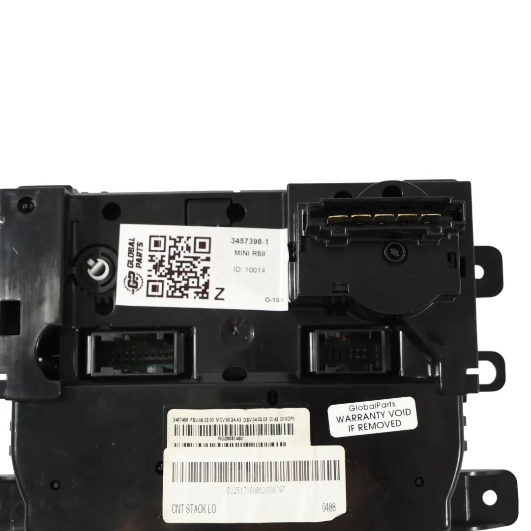 Switch Unit Automatic Air Conditioning Control to Mini R56 LCI with Part number 3457398 Mini R56 LCI Switch Unit Automatic Air Conditioning Control - SKU 3457398-1 - Part number 3457398