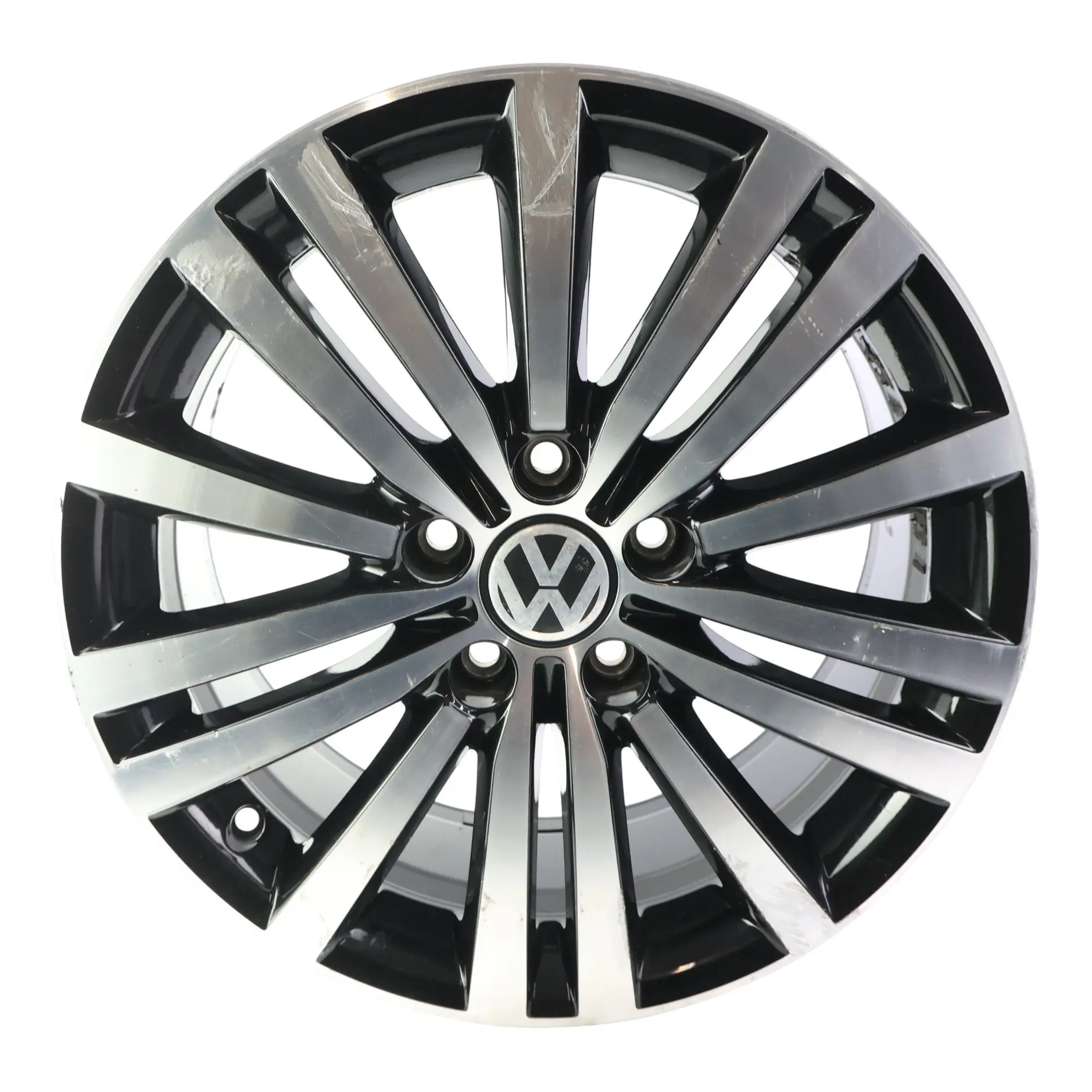 Volkswagen Passat B7 Alloy Wheel Black Gloss 17" 5x112 ET47 7.5J 3AA601025G