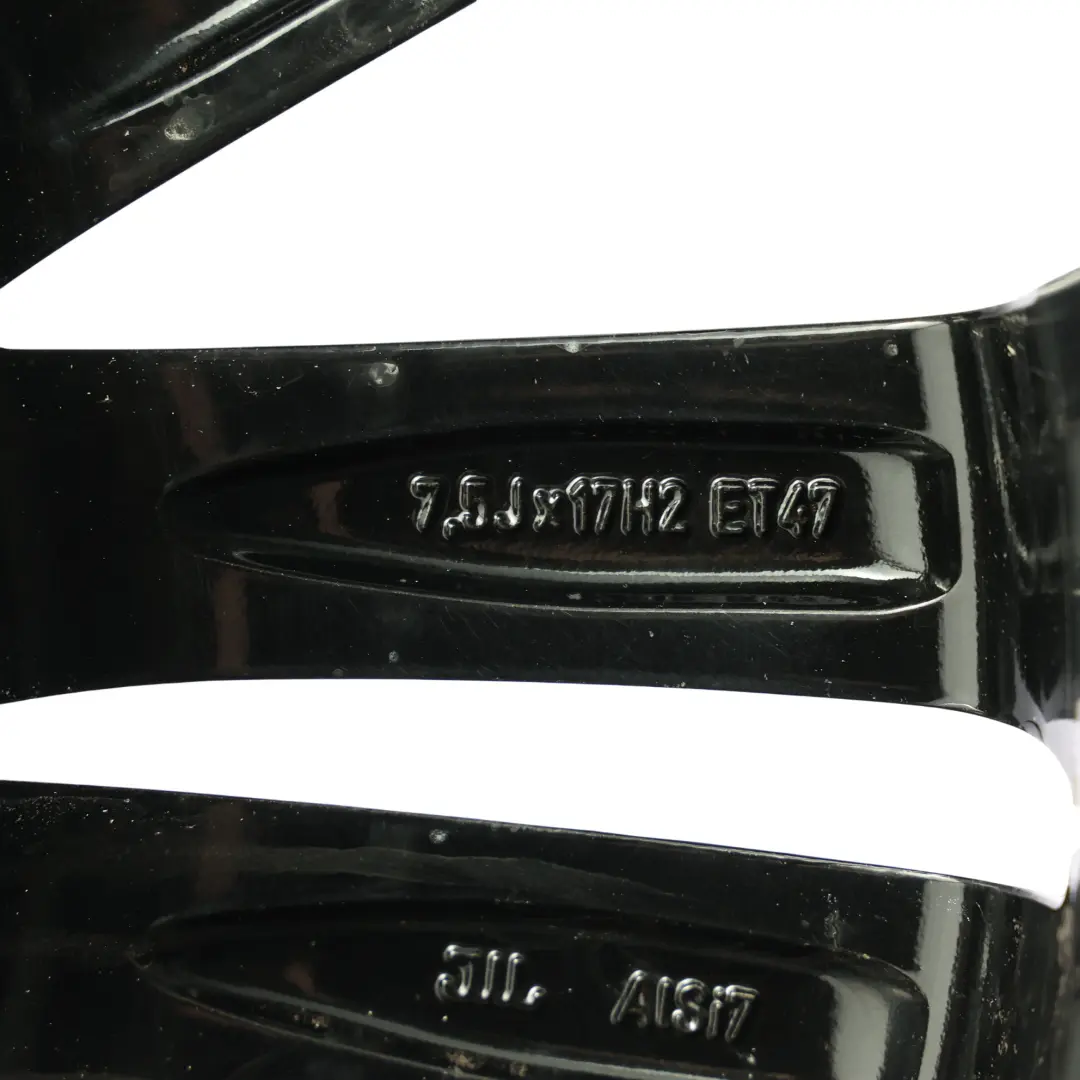 Volkswagen Passat B7 Jante Alliage Noir Brillant 17" 5x112 ET47 7.5J - SKU 3AA601025G-2 - Numéro de pièce 3AA601025G