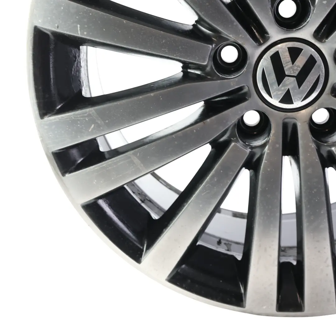 Alu Felge Schwarz Glanz 17" 5x112 ET47 7.5J für Volkswagen Passat B7 mit Teilenummer 3AA601025G Volkswagen Passat B7 Alu Felge Schwarz Glanz 17" 5x112 ET47 7.5J - SKU 3AA601025G-2 - Teilenummer 3AA601025G
