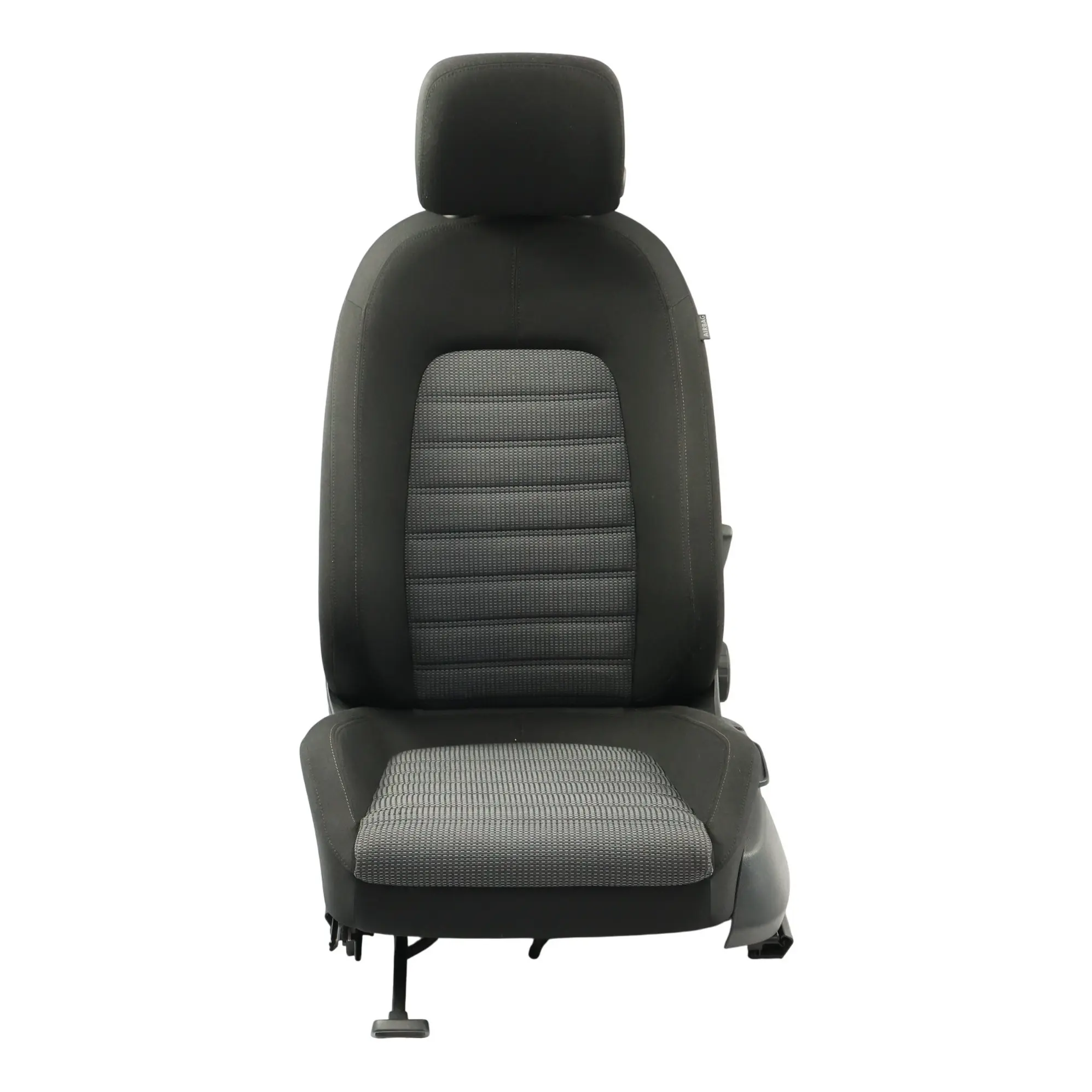 Volkswagen Passat B7 Front Seat Heated Interior Cloth Fabric Black Left N/S