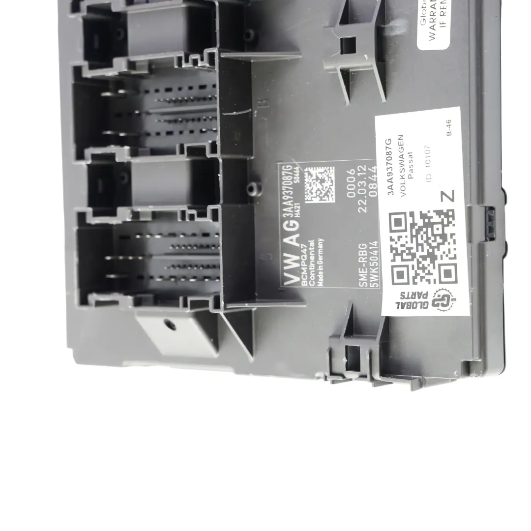 Karosserie Steuergerät BCM Komfort Modul für Volkswagen Passat B7 mit Teilenummer 3AA937087G Volkswagen Passat B7 Karosserie Steuergerät BCM Komfort Modul - SKU 3AA937087G - Teilenummer 3AA937087G