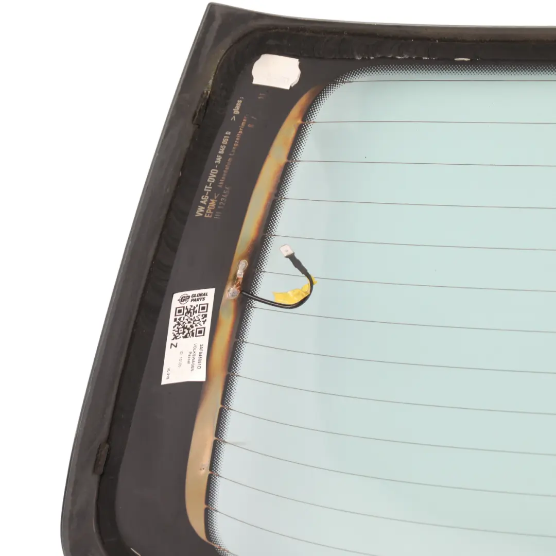 Volkswagen Passat B7 Estate Rear Window Glass Glazing Green AS2 3AF845051E - SKU 3AF845051D - Part number 3AF845051D