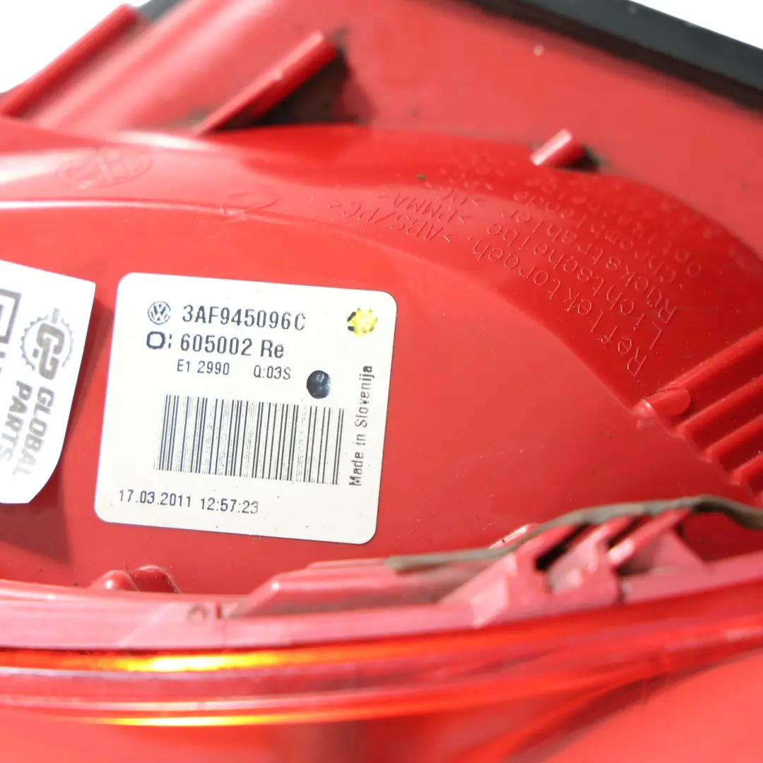 Tail Light Lamp Rear Right O/S to Volkswagen Passat B7 Estate with Part number 3AF945096C Volkswagen Passat B7 Estate Tail Light Lamp Rear Right O/S - SKU 3AF945096C - Part number 3AF945096C