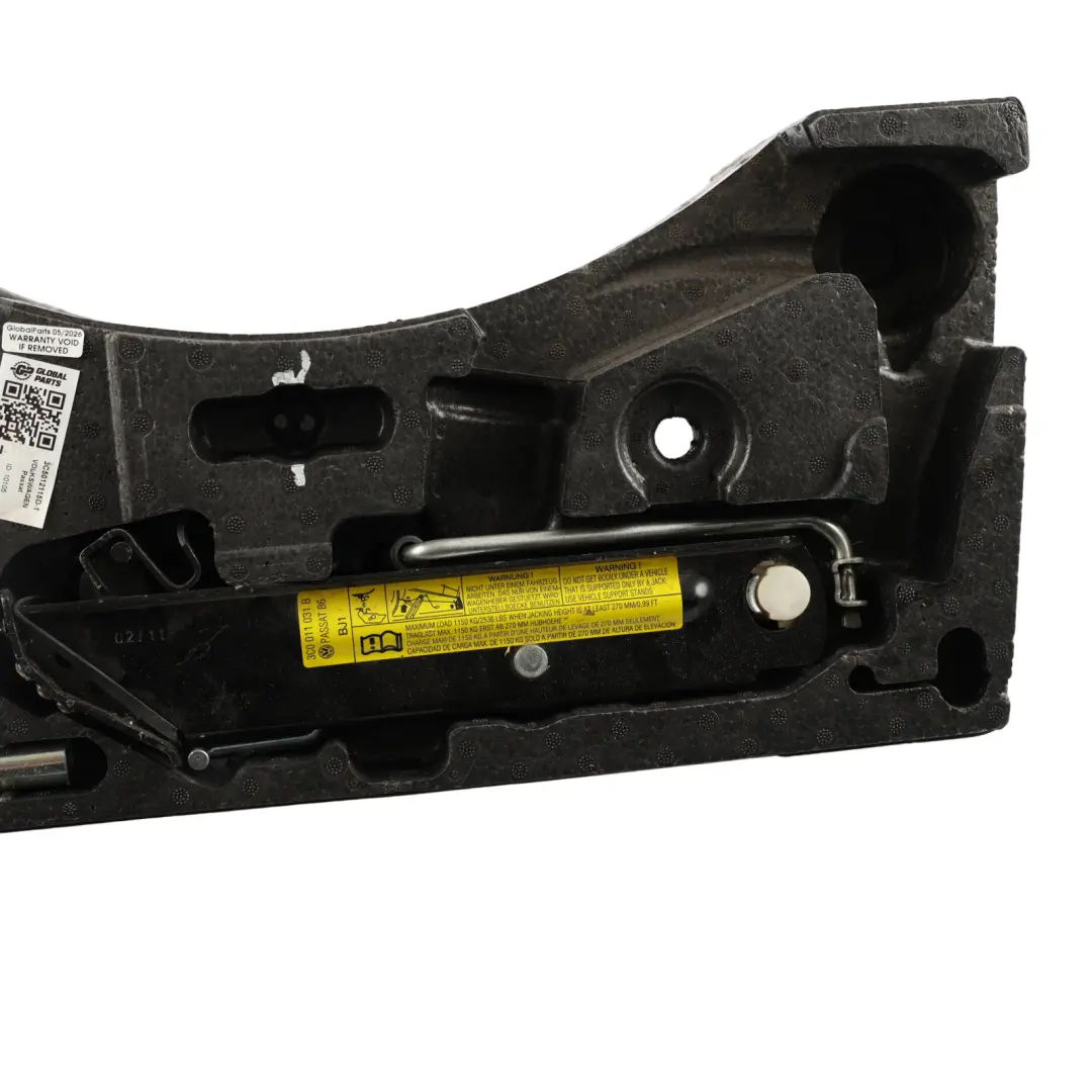 Volkswagen Passat B6 B7 Tool Kit Holder Foam Tray Lifting Jack - SKU 3C5012115D-1 - Part number 3C5012115D