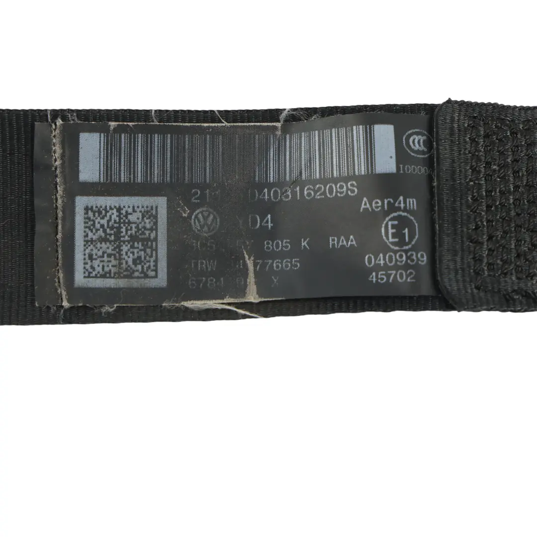 Volkswagen Passat B6 Ceinture de Sécurité Arrière Gauche - SKU 3C5857805K - Numéro de pièce 3C5857805K