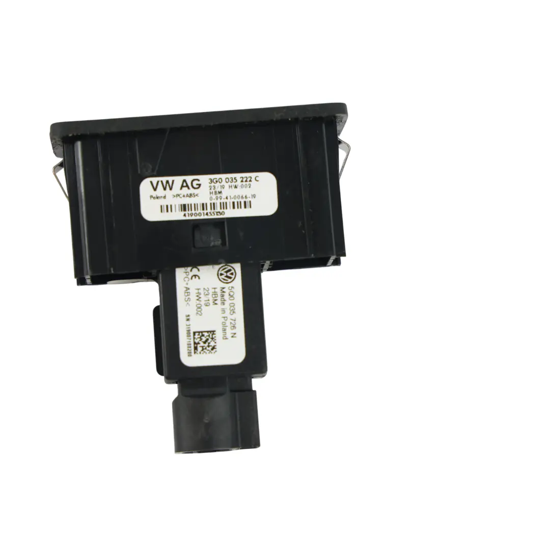 Volkswagen Caddy Maxi 2K Passat 3G Conector Interface Media USB Aux - SKU 3G0035222C - Número de pieza 3G0035222C