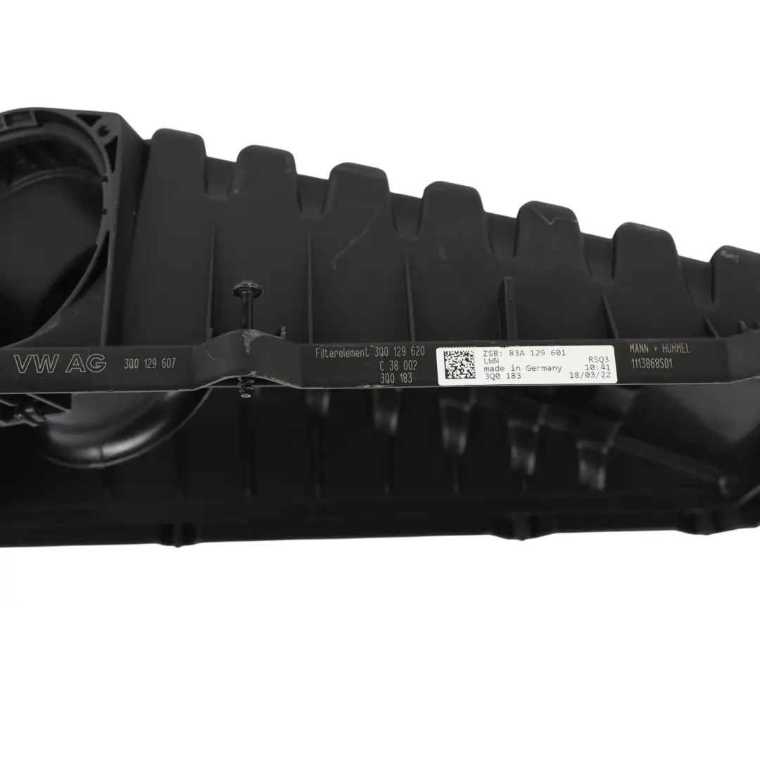 RSQ3 F3 RS3 8Y TTRS FV Air Filter Box Housing 2.5 TFSI to Audi with Part number 3Q0129607 Audi RSQ3 F3 RS3 8Y TTRS FV Air Filter Box Housing 2.5 TFSI - SKU 3Q0129607-1 - Part number 3Q0129607