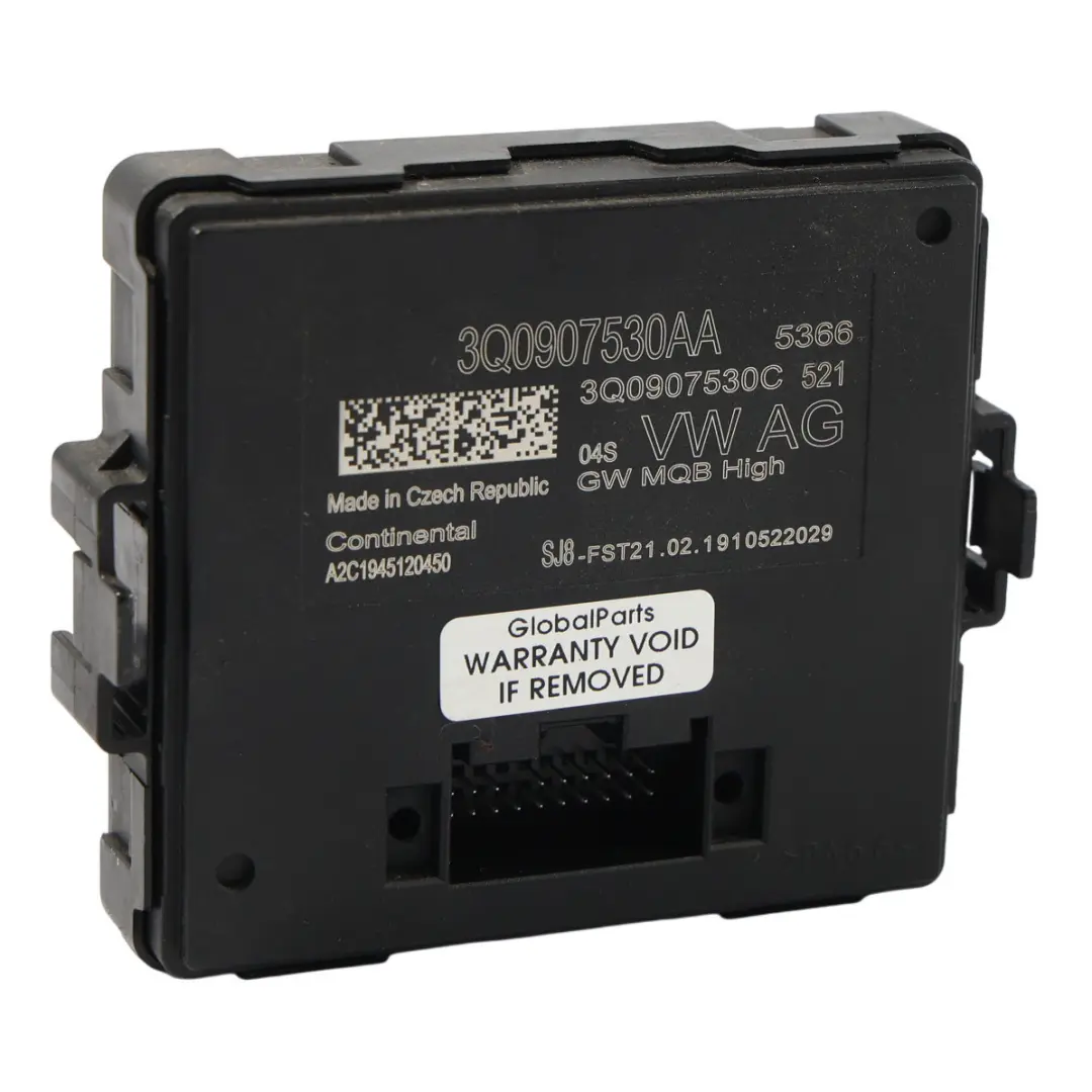 Audi Seat Skoda Volkswagen Module Unité Contrôle Gateway ECU - SKU 3Q0907530AA-1 - Numéro de pièce 3Q0907530AA