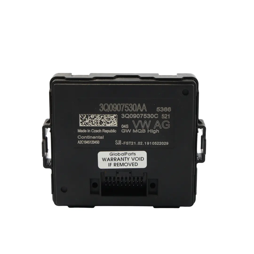 Audi Seat Skoda Volkswagen Gateway Control Unit Module ECU - SKU 3Q0907530AA-1 - Part number 3Q0907530AA