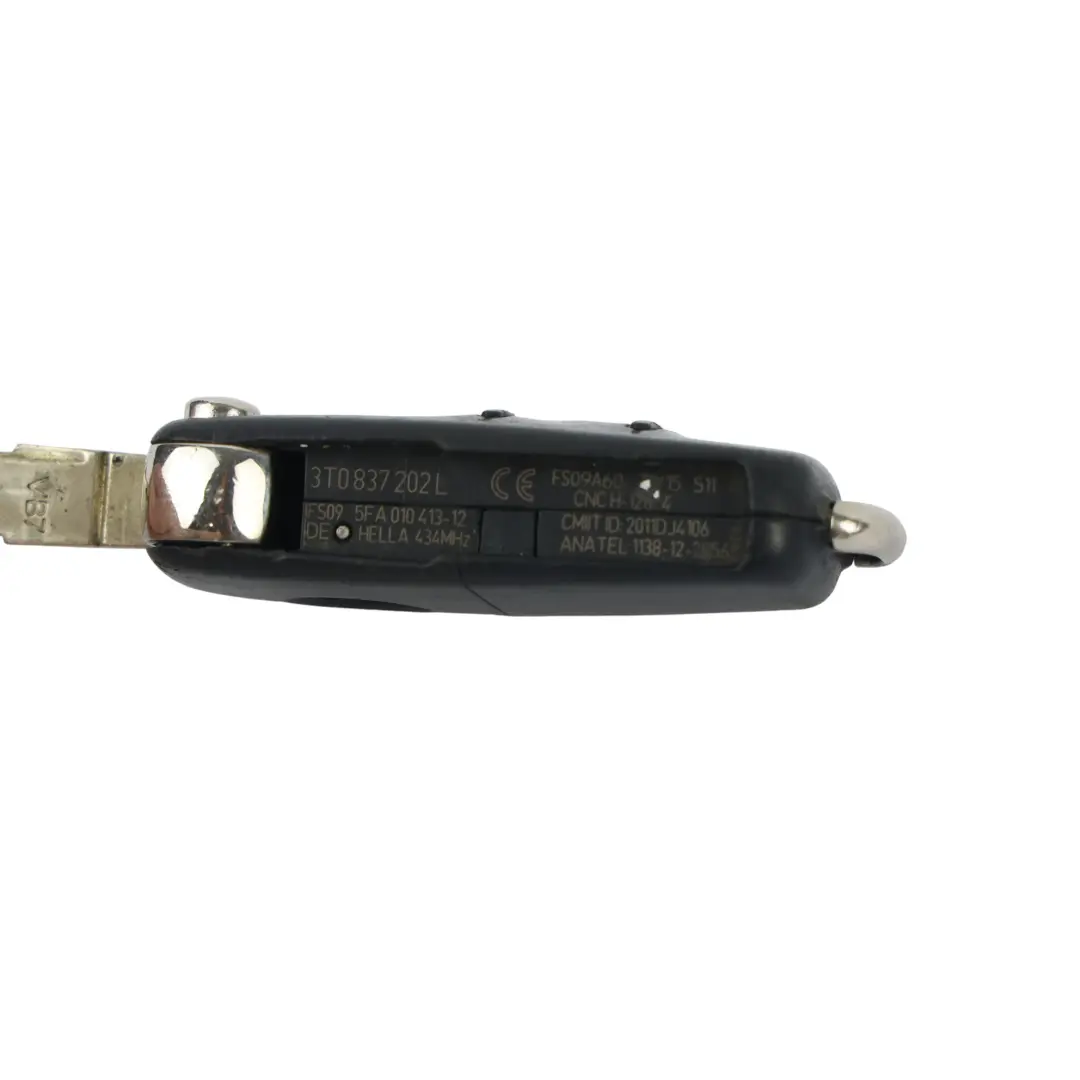 Klappschlüssel Fernbedienung 3 Tasten Transponder für Skoda Fabia 5J mit Teilenummer 3T0837202L Skoda Fabia 5J Klappschlüssel Fernbedienung 3 Tasten Transponder - SKU 3T0837202L - Teilenummer 3T0837202L