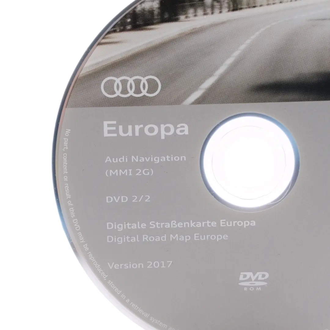 Audi Navigation DVD Road Map Europe Version 2017 2 Discs - SKU 4E0060884ER - Part number 4E0060884ER