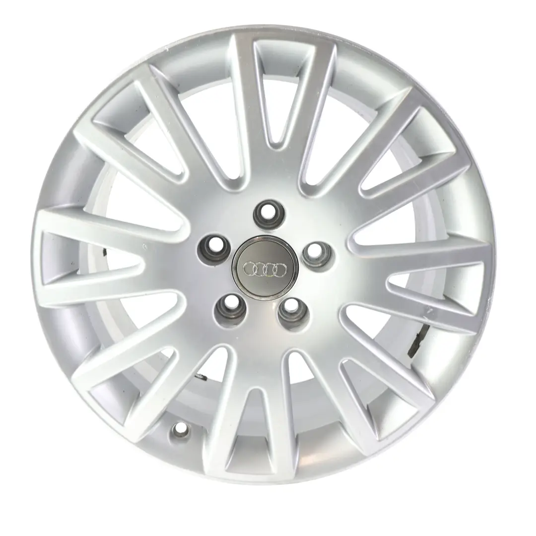 Alloy Rim 17" 7,5J ET:45 to Audi A4 B6 Silver Wheel with Part number 4F0601025AK Audi A4 B6 Silver Wheel Alloy Rim 17" 7,5J ET:45 - SKU 4F0601025AK-4 - Part number 4F0601025AK