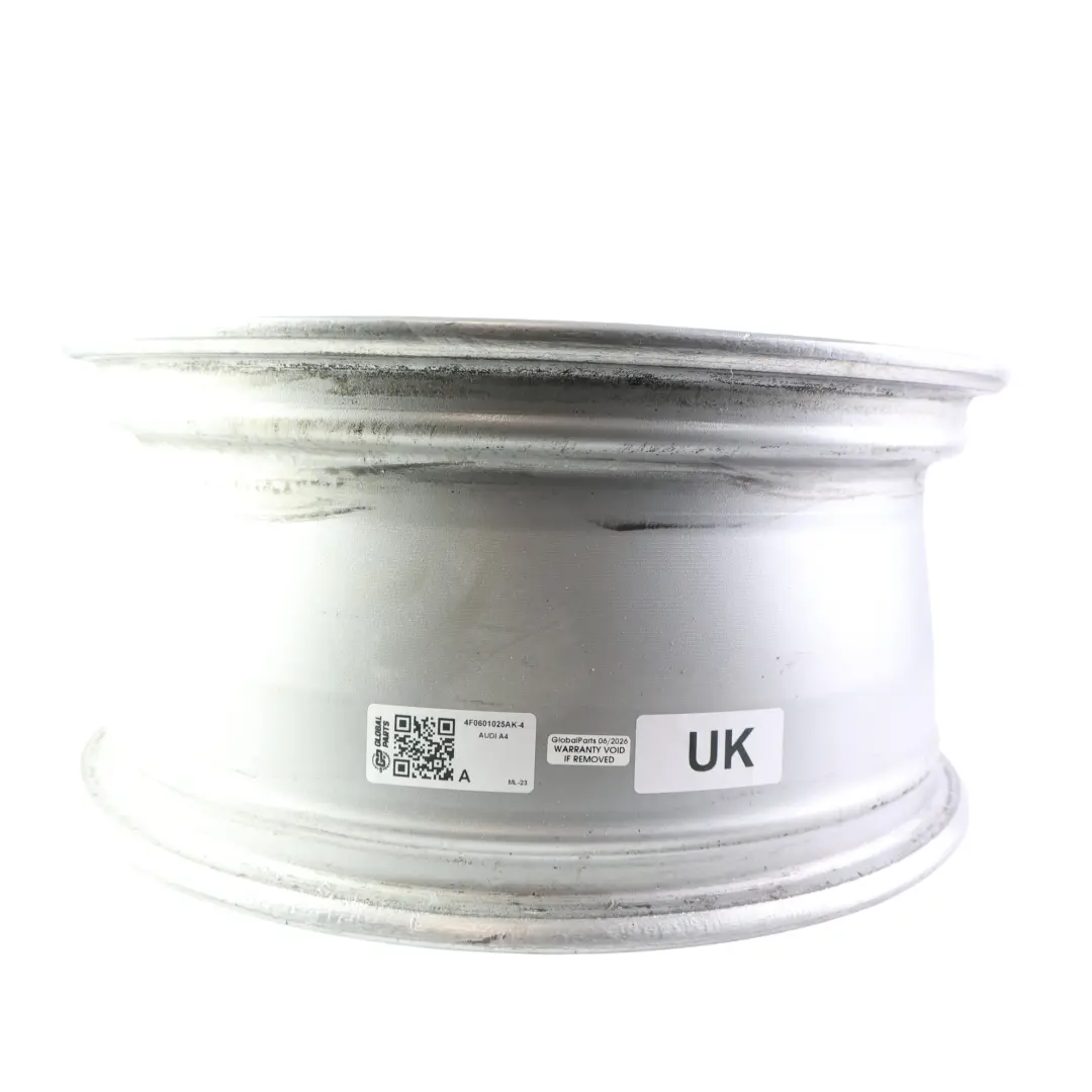 Alloy Rim 17" 7,5J ET:45 to Audi A4 B6 Silver Wheel with Part number 4F0601025AK Audi A4 B6 Silver Wheel Alloy Rim 17" 7,5J ET:45 - SKU 4F0601025AK-4 - Part number 4F0601025AK