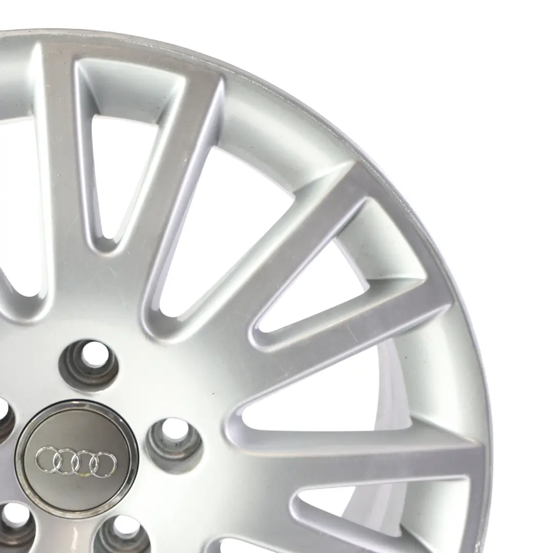 Alloy Rim 17" 7,5J ET:45 to Audi A4 B6 Silver Wheel with Part number 4F0601025AK Audi A4 B6 Silver Wheel Alloy Rim 17" 7,5J ET:45 - SKU 4F0601025AK-4 - Part number 4F0601025AK
