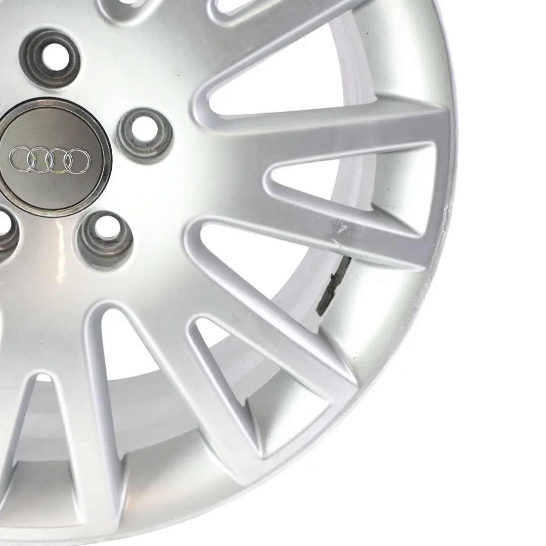 Alloy Rim 17" 7,5J ET:45 to Audi A4 B6 Silver Wheel with Part number 4F0601025AK Audi A4 B6 Silver Wheel Alloy Rim 17" 7,5J ET:45 - SKU 4F0601025AK-4 - Part number 4F0601025AK