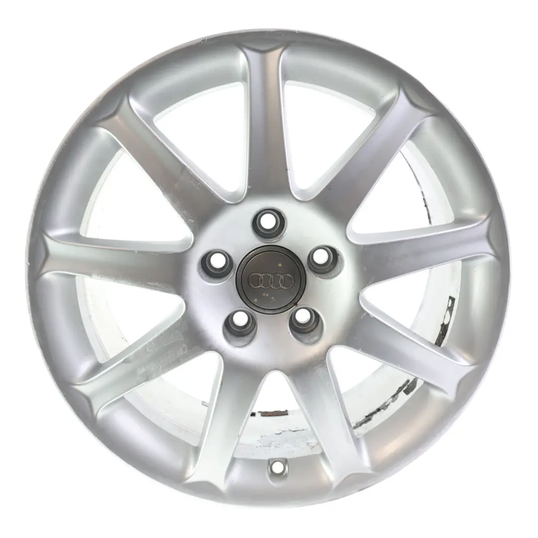 Audi A6 C6 Silver Wheel Alloy Rim 17" 7,5J ET:45 9 Spoke - SKU 4F0601025J-3 - Part number 4F0601025J