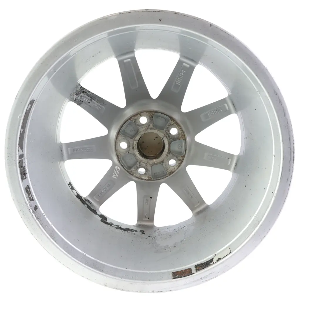 Audi A6 C6 Silver Wheel Alloy Rim 17" 7,5J ET:45 9 Spoke - SKU 4F0601025J-3 - Part number 4F0601025J