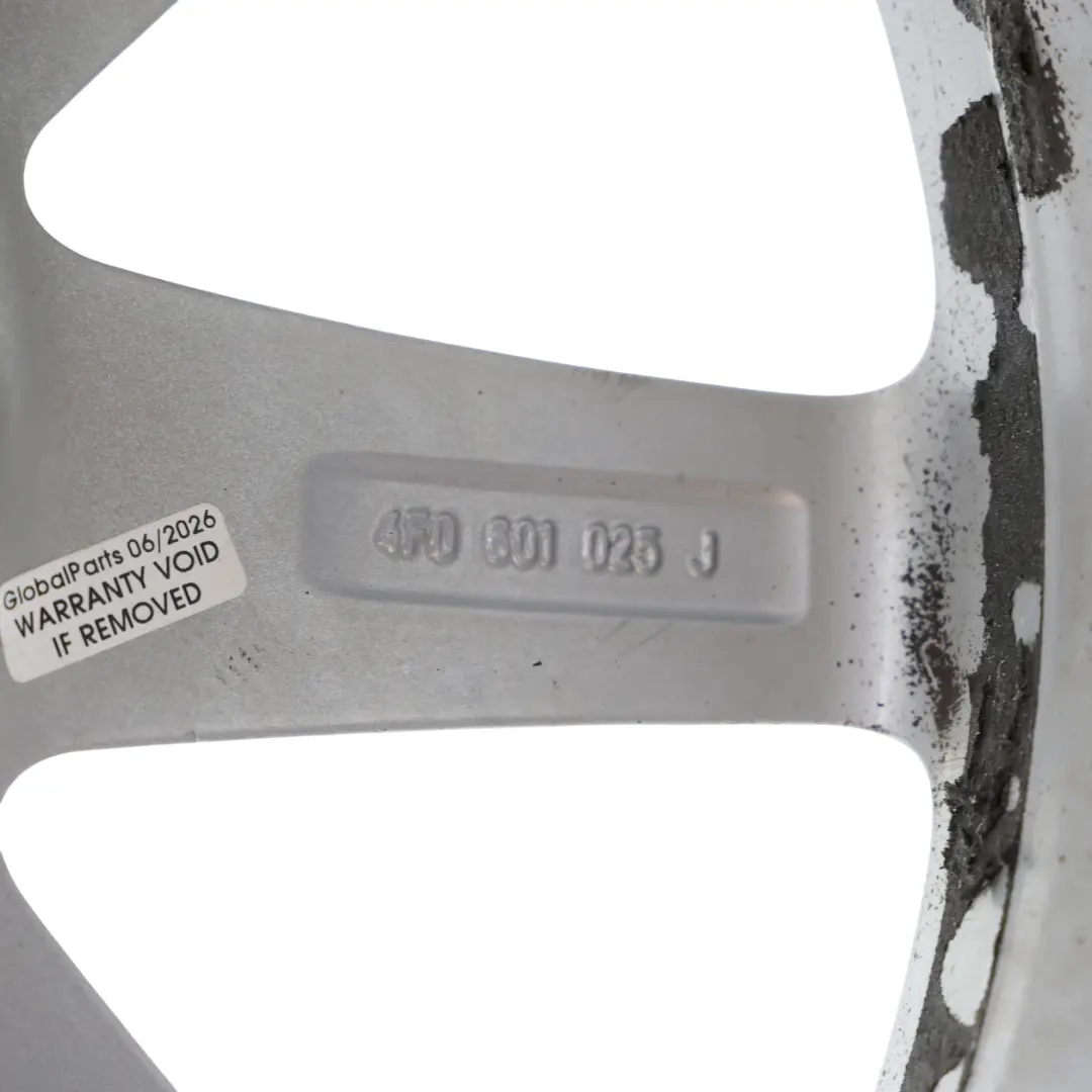Alloy Rim 17" 7,5J ET:45 9 Spoke to Audi A6 C6 Silver Wheel with Part number 4F0601025J Audi A6 C6 Silver Wheel Alloy Rim 17" 7,5J ET:45 9 Spoke - SKU 4F0601025J-3 - Part number 4F0601025J
